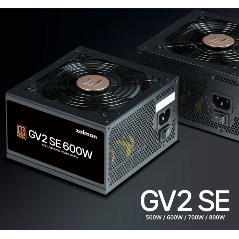 Alimentation ATX Zalman GV2 SE - 600W (Noir)