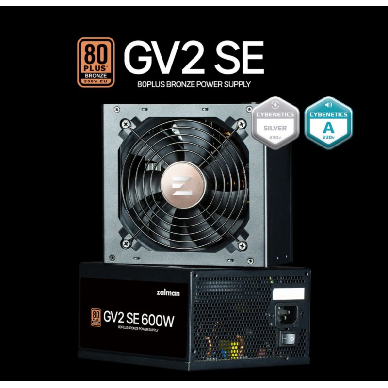 Alimentation ATX Zalman GV2 SE - 600W (Noir)