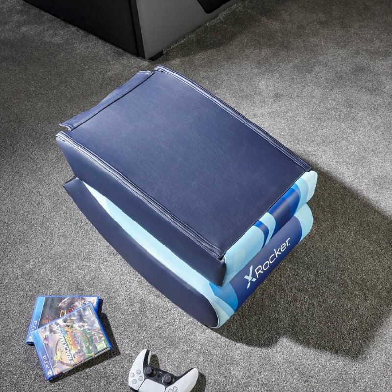 X Rocker Video Rocker Gaming Bodensessel - Lava Blau