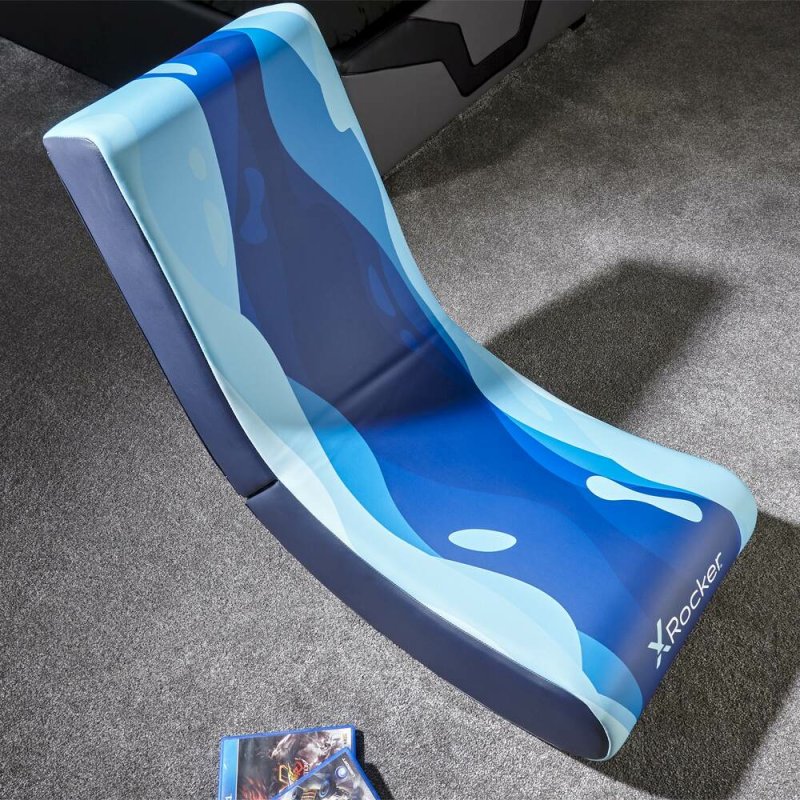 X Rocker Video Rocker Gaming Bodensessel - Lava Blau