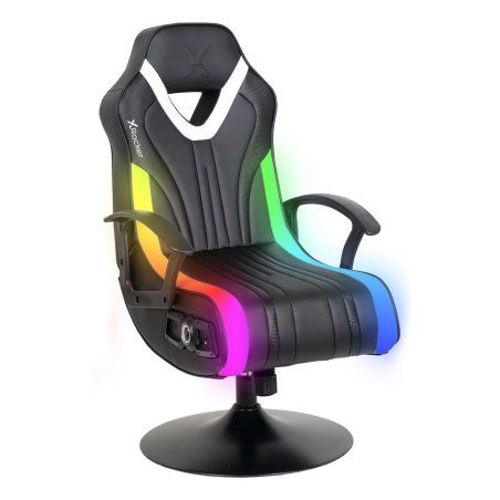 X Rocker Fury 2.1 RGB Console gaming chair Padded seat Black, White