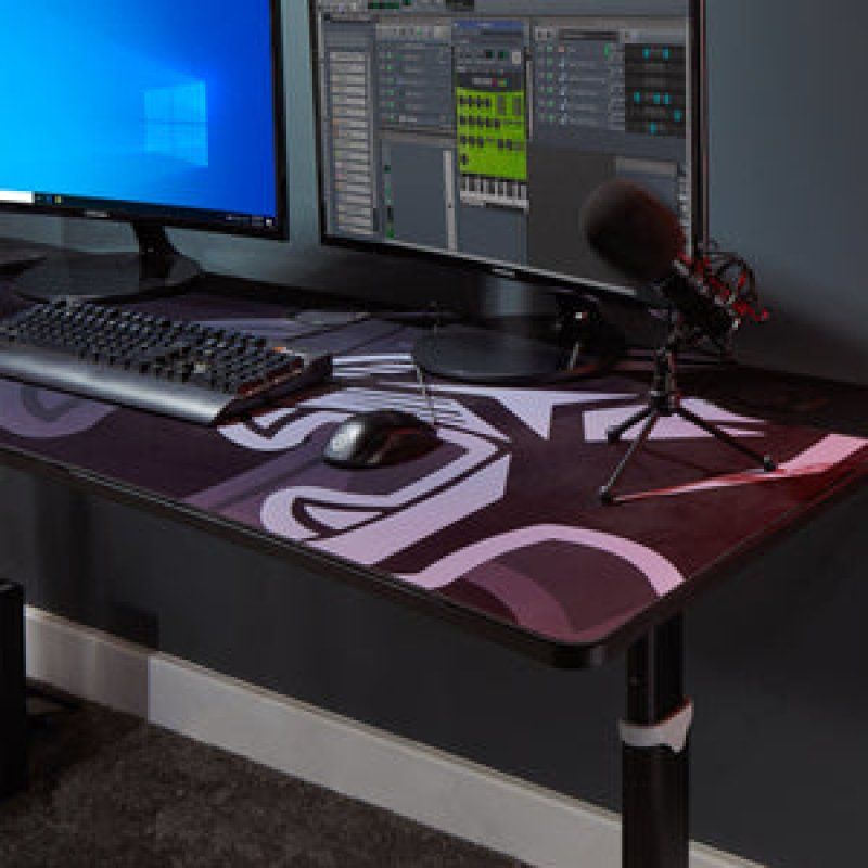 X Rocker Cougar XL Höhenverstellbarer Gaming Schreibtisch mit Mousepad