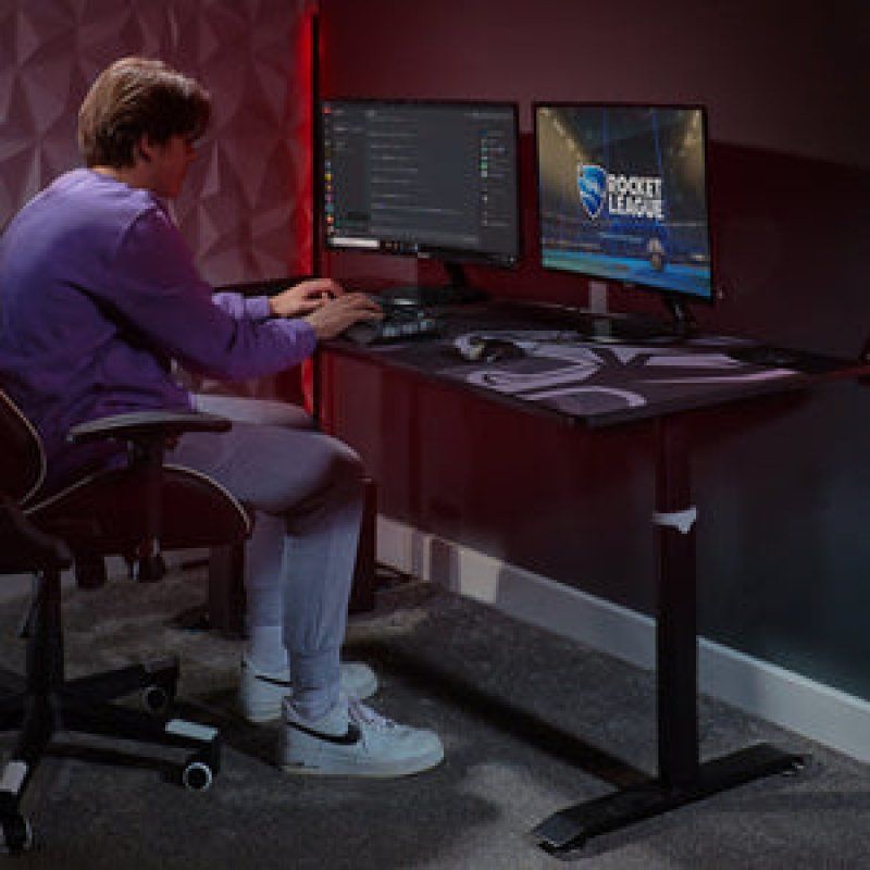 X Rocker Cougar XL Höhenverstellbarer Gaming Schreibtisch mit Mousepad