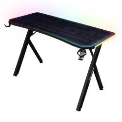 X Rocker Lumio RGB Gaming Schreibtisch mit RGB-Beleuchtung & Mousepad
