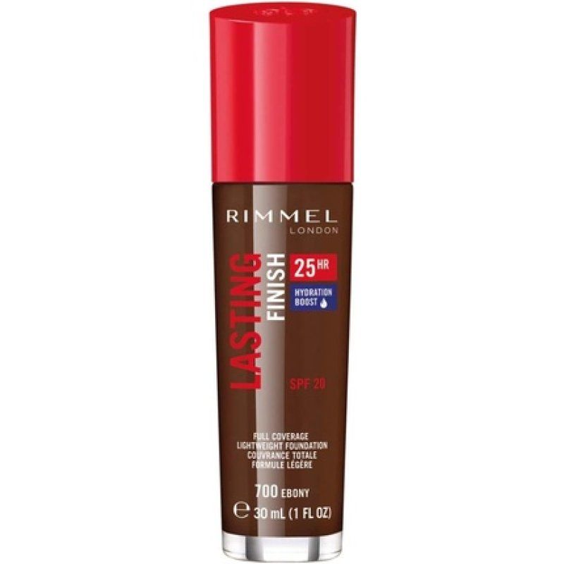 Rimmel London Lasting Finish 25 Hour Foundation 30ml 700 Ebony