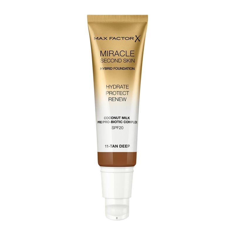 Max Factor Miracle Second Skin 11 Deep Tan 30ml