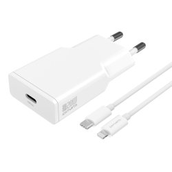 4smarts 540020 chargeur d'appareils mobiles Smartphone, Tablette Blanc Secteur Charge rapide Intérieure