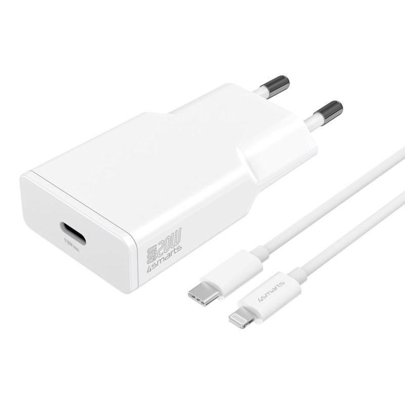 4smarts 540020 mobile device charger Smartphone, Tablet White AC Fast charging Indoor