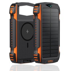 4smarts Solar Powerbank TitanPack UltiMag 20000mAh. schwarz
