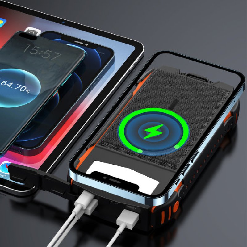 4smarts TitanPack UltiMag Lithium Polymer (LiPo) 20000 mAh Wireless charging Black, Orange