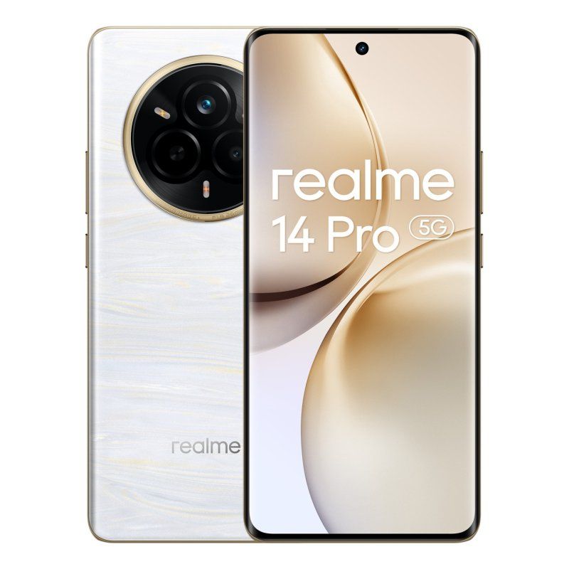 realme 14 Pro 5G 17,2 cm (6.77") Double SIM Android 15 USB Type-C 8 Go 256 Go 6000 mAh Blanc