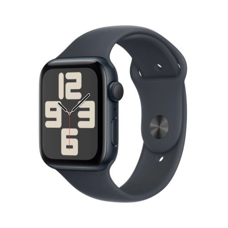 Apple Watch SE (2024) GPS 44mm Midnight Alu Case, Midnight Sport Strap M/L EU MXEK3