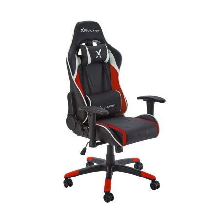 X Rocker 5126601 Siège pour jeu vidéo Fauteuil de gaming Siège rembourré Noir, Rouge