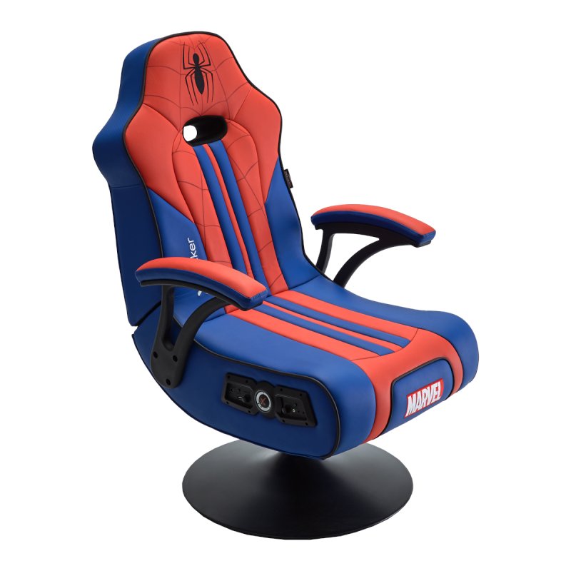 X Rocker - Fauteuil à piédestal Audio 2.1 Elite Marvel officiel Spider-Man