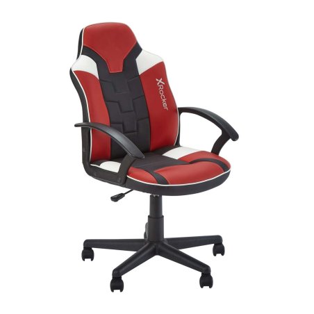 X Rocker 5120101 Siège pour jeu vidéo Fauteuil de gaming Chaise avec assise rembourrée Noir, Rouge, Blanc