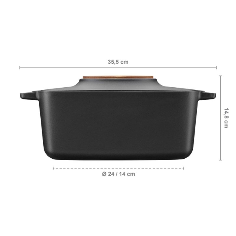 Fiskars Norden casserole 5 L Fonte