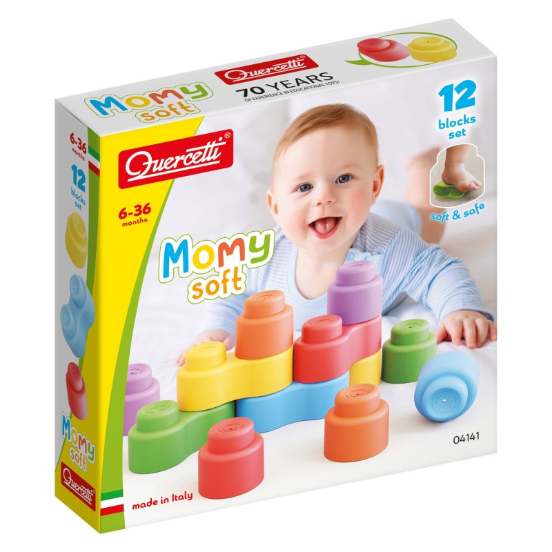Quercetti - Momy Soft - Soft Building Blocks (QU-4141)