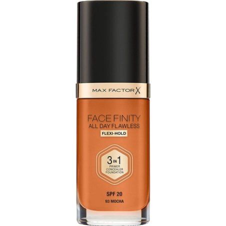 Max Factor Facefinity 3-in-1 All Day Flawless Liquid Foundation SPF 20 93 Mocha 30ml