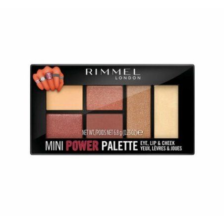 Rimmel London Mini Power Palette eyeshadow, lips and face palette 006 Fierce 6.8 g
