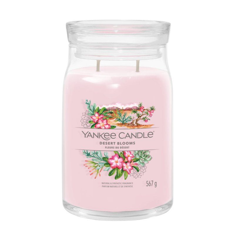 Yankee Candle Desert Blooms bougie en cire Cylindre Bois Rose 1 pièce(s)
