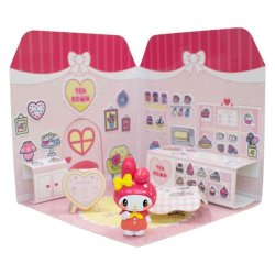 HELLO KITTY - Melody 6cm Sticker House Tea Room