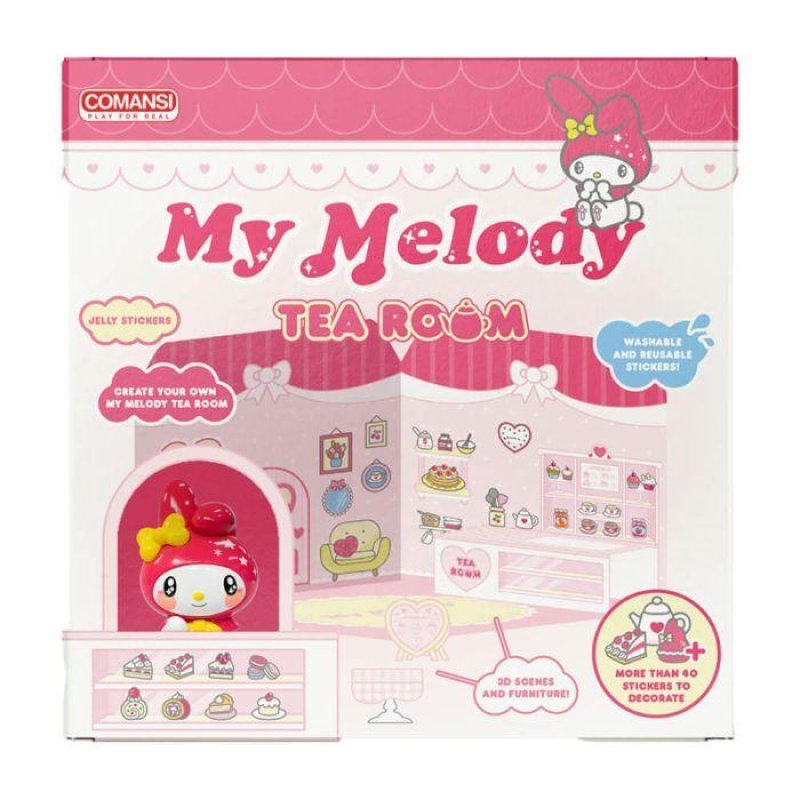 HELLO KITTY - Melody 6cm Sticker House Tea Room