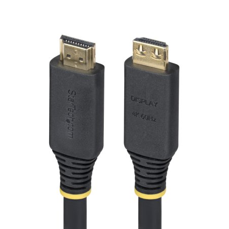StarTech.com 35ft (10.6m) Active High Speed HDMI Cable with Gripping Connectors, 4K 60Hz/1440p 144Hz, HDR10/HDCP