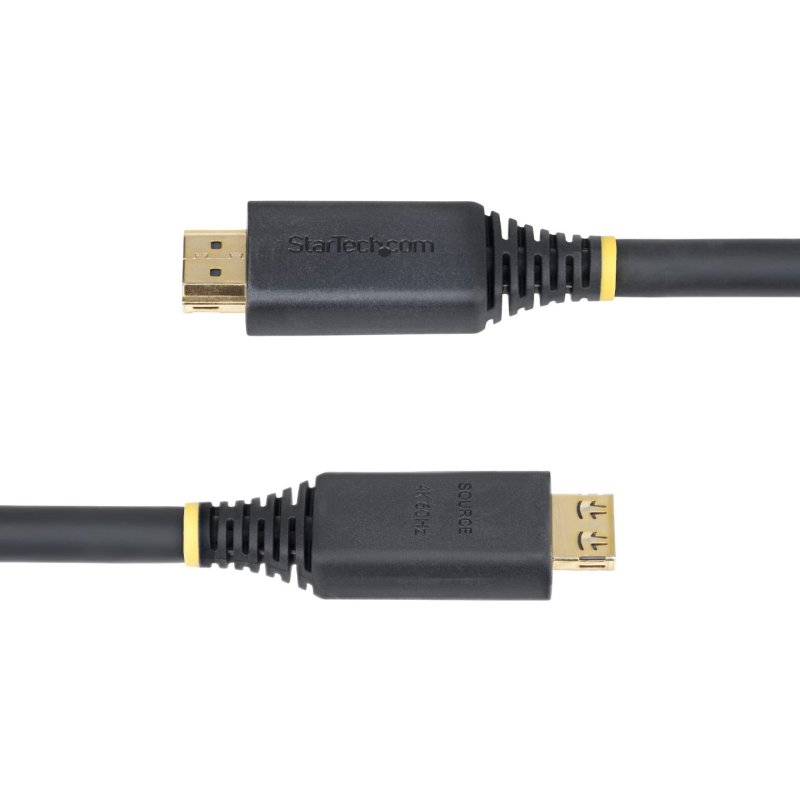 StarTech.com 35ft (10.6m) Active High Speed HDMI Cable with Gripping Connectors, 4K 60Hz/1440p 144Hz, HDR10/HDCP