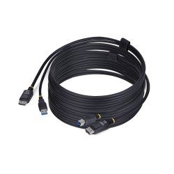 StarTech.com 10ft (3m) DisplayPort and USB 5Gbps KVM Cable, 4K 60Hz, DP 1.2 and USB Combo Cable for KVM Switches