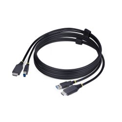 CABLE KVM HDMI DE 1.8M ET USB 5GBPS 4K 60HZ CABLE COMBO