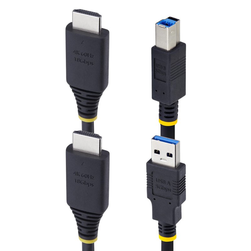 CABLE KVM HDMI DE 1.8M ET USB 5GBPS 4K 60HZ CABLE COMBO