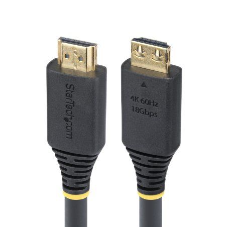 StarTech.com Câble HDMI Haut Débit de 6m avec Connecteur à Pince, 4K 60Hz/1440p 144Hz, HDR10/HDCP 2.2/ARC, 18Gbps,