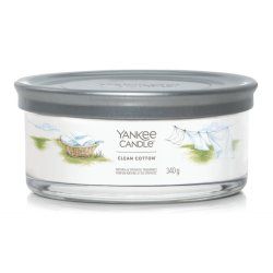 Yankee Candle Clean Cotton bougie en cire Cylindre Fleur de coton, Citron, Farine blanche Blanc 1 pièce(s)