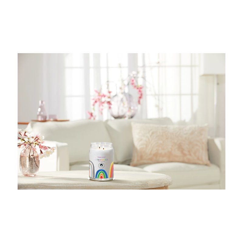 Yankee Candle YC SIGE LARGE JAR LOVE FOR ALL wax candle Cylinder Wood White 1 pc(s)