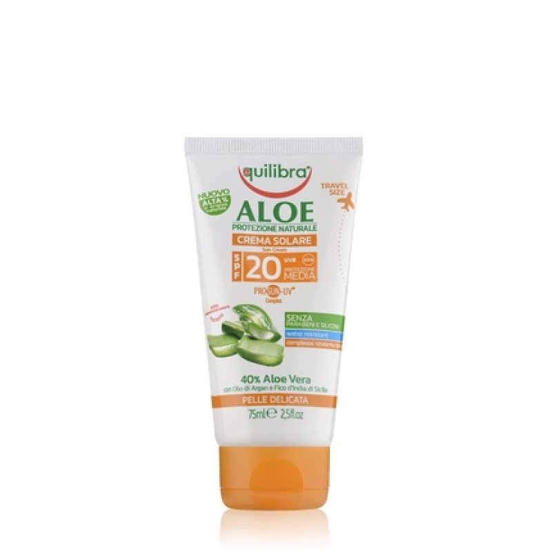 Equilibra Aloe Sun Cream SPF20 75ml