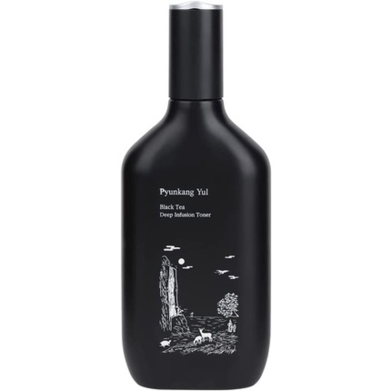 Pyunkang Yul Black Tea Deep Infusion Toner 130ml Korean Anti-Aging Facial Kit with Hyaluronic Acid and Ceramide - 4.3