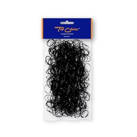 Top Choice Hair Ties Black 22722 - 500 Pieces