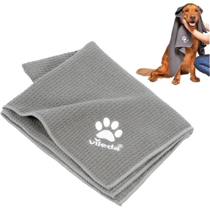 Pet Pro Microfaser-Handtuch XL (grau, Größe XL, 65 x 100cm)