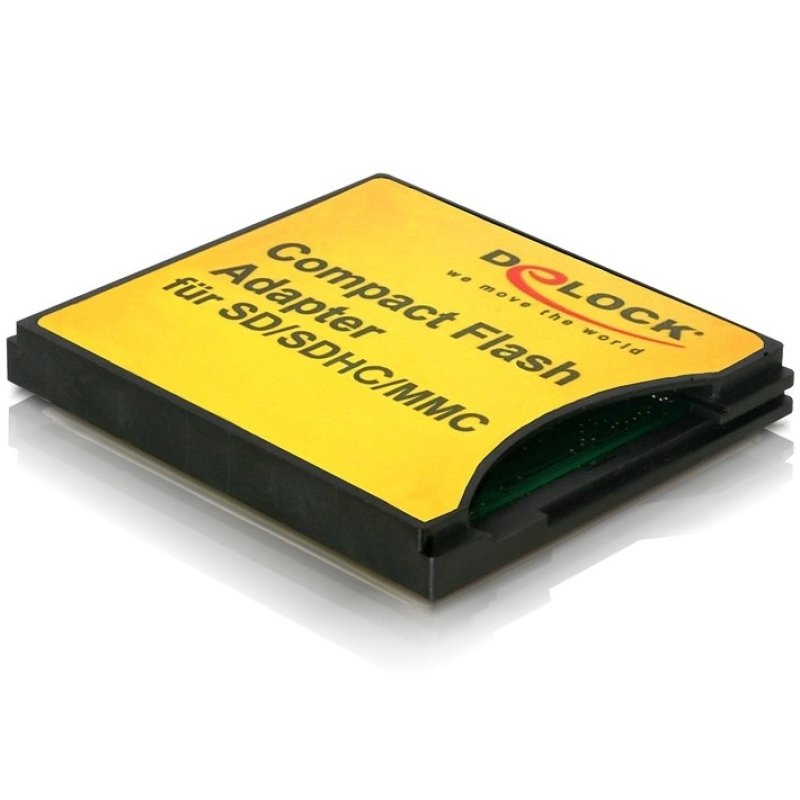DeLOCK 61590 lecteur de carte mémoire CompactFlash Interne Jaune