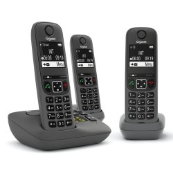 Gigaset AE690A Téléphone analog/dect Identification de l'appelant Anthracite