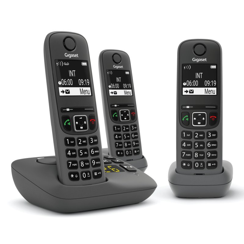 Gigaset AE690A Analog/DECT telephone Caller ID Anthracite