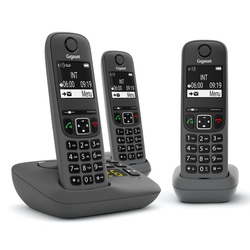 Gigaset AE690A Téléphone analog/dect Identification de l'appelant Anthracite