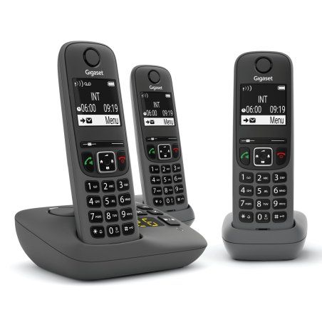 Gigaset AE690A Téléphone analog/dect Identification de l'appelant Anthracite