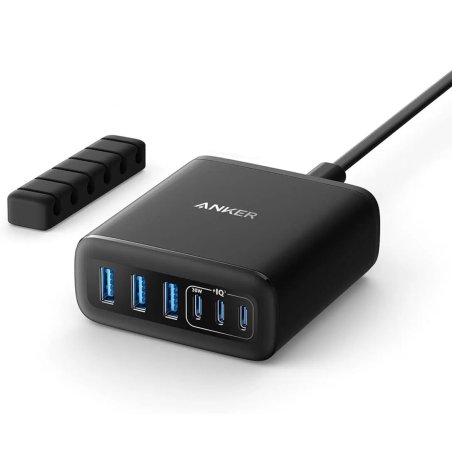 ANKER 6-in-1 Ladestation 112W 3x USB-A 3x USB-C schwarz