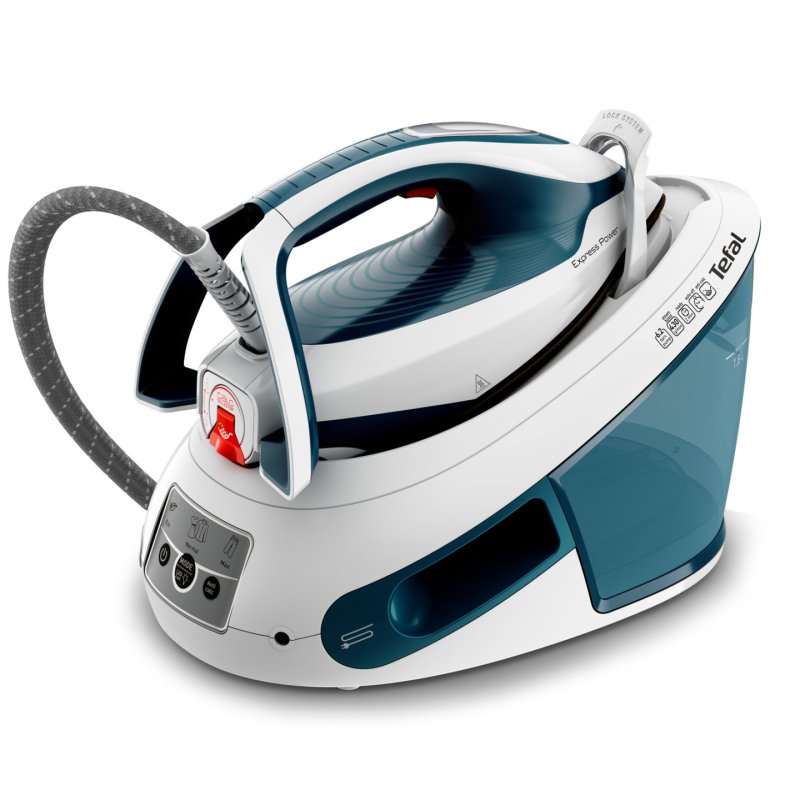 Tefal Express Power SV8111 1,8 L Durilium AirGlide Autoclean soleplate Bleu, Blanc