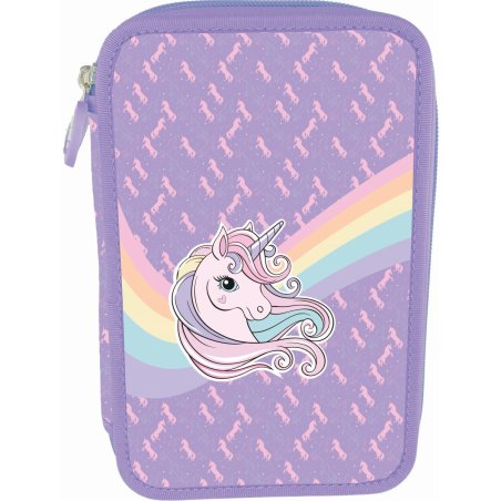 Tinka - Pencil Case Double - Unicorn Purple (8-804714)