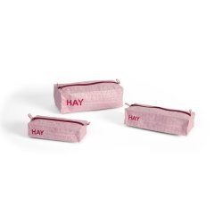 HAY - Candy Mono Wash Bag Box - Set of 3 (Light Pink)
