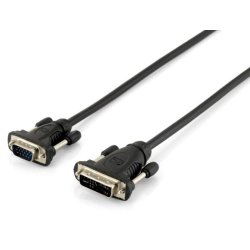 Equip VGA Kabel HD15 - DVI 12 5 1.80m 1920x1200 schwarz Polybeutel
