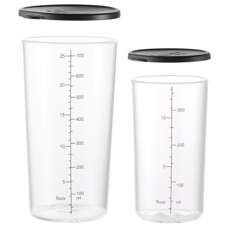 7150 Becher-Set Glas mit Deckel