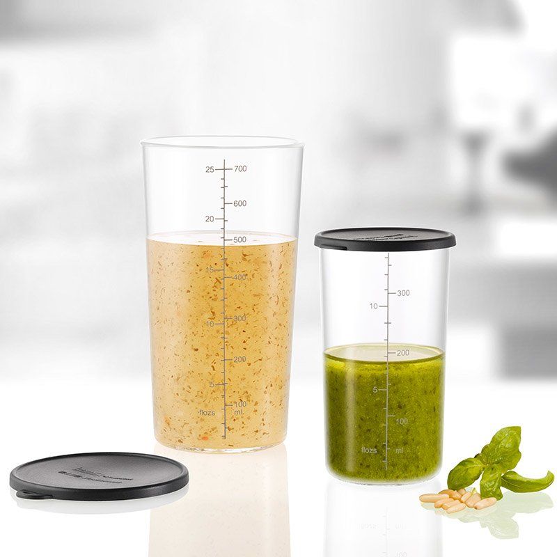 7150 Becher-Set Glas mit Deckel